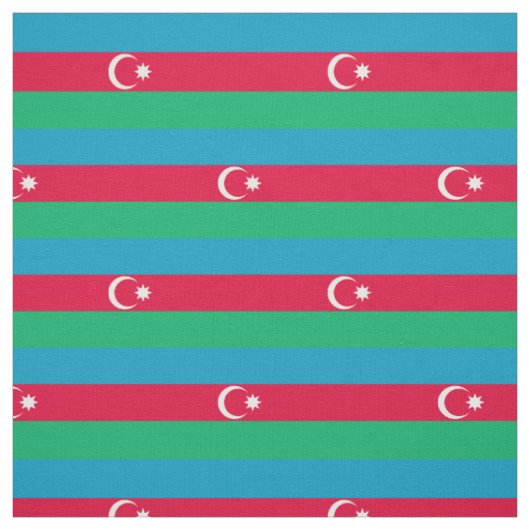 Patriotische aserbaidschanische Flagge Stoff (Muster)