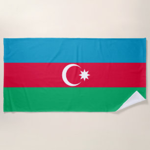 Patriotische aserbaidschanische Flagge Strandtuch