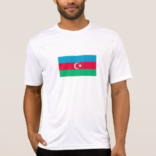Patriotische aserbaidschanische Flagge T-Shirt