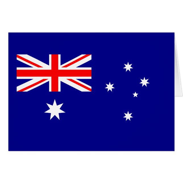 Patriotische australische Flagge (Vorderseite (Horizontal))