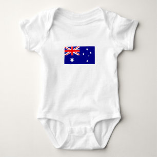 Patriotische australische Flagge Baby Strampler