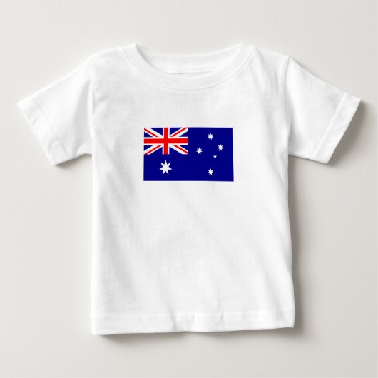 Patriotische australische Flagge Baby T-shirt (Vorderseite)