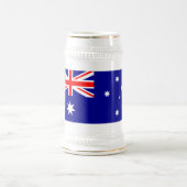 Patriotische australische Flagge Bierglas (Mittel)