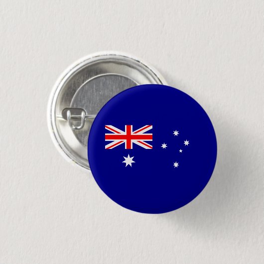 Patriotische australische Flagge Button (Vorne & Hinten)