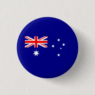 Patriotische australische Flagge Button