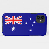 Patriotische australische Flagge Case-Mate iPhone Hülle (Rückseite (Horizontal))