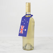 Patriotische australische Flagge Flaschenanhänger (Angewinkelt)