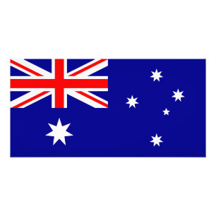 Patriotische australische Flagge Fotodruck