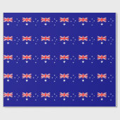 Patriotische australische Flagge Geschenkpapier (Flach)