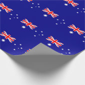 Patriotische australische Flagge Geschenkpapier (Ecke)