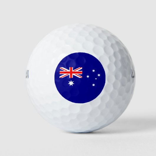 Patriotische australische Flagge Golfball (Vorderseite)