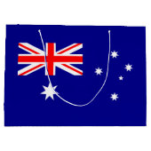 Patriotische australische Flagge Große Geschenktas Große Geschenktüte (Rückseite)