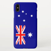 Patriotische australische Flagge iPhone Hülle (Rückseite)