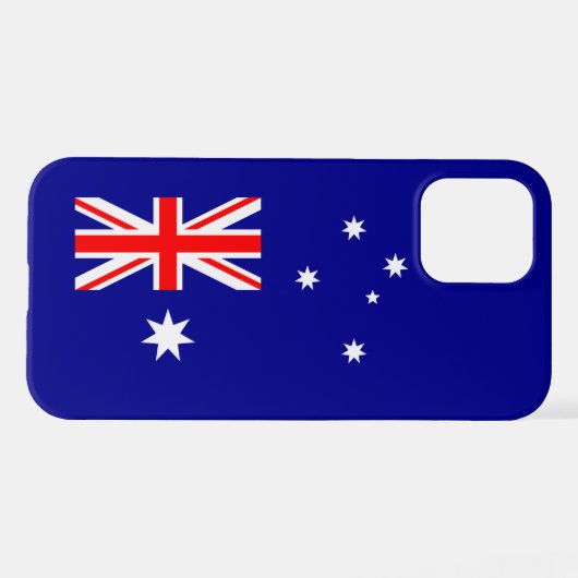 Patriotische australische Flagge iPhone Hülle (Rückseite (Horizontal))