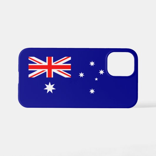 Patriotische australische Flagge iPhone Hülle (Rückseite (Horizontal))