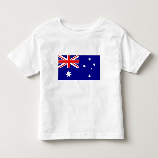 Patriotische australische Flagge Kleinkind T-shirt (Vorderseite)