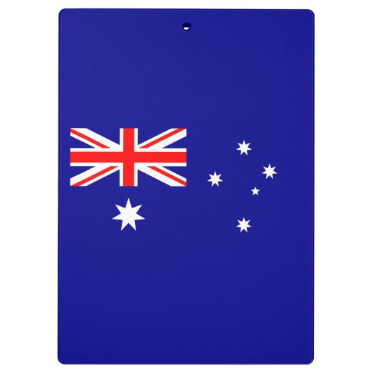 Patriotische australische Flagge Klemmbrett (Rückseite)