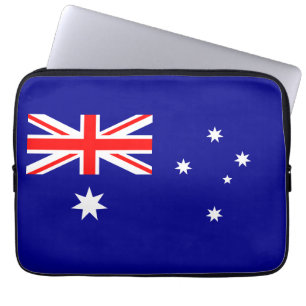 Patriotische australische Flagge Laptopschutzhülle
