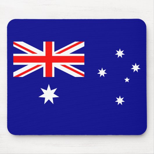 Patriotische australische Flagge Mauspad (Vorne)