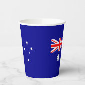 Patriotische australische Flagge Pappbecher (Links)