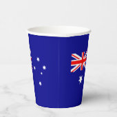 Patriotische australische Flagge Pappbecher (Rechts)
