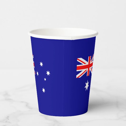 Patriotische australische Flagge Pappbecher (Rechts)