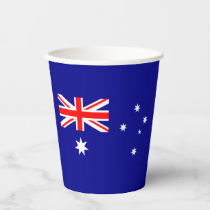 Patriotische australische Flagge Pappbecher