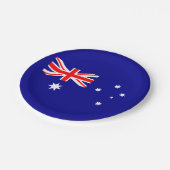Patriotische australische Flagge Pappteller (Schrägansicht)