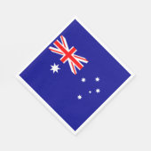 Patriotische australische Flagge Serviette (Ecke)