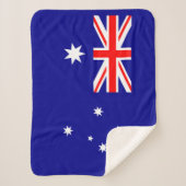 Patriotische australische Flagge Sherpa Blanket Sherpadecke (Vorderseite)