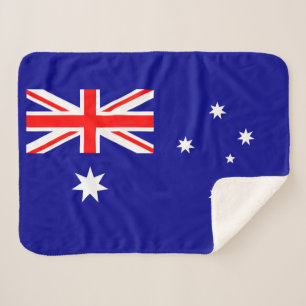 Patriotische australische Flagge Sherpa-Decke Sherpadecke