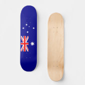 Patriotische australische Flagge Skateboard (Vorderseite)
