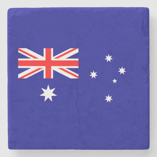 Patriotische australische Flagge Steinuntersetzer (Vorderseite)