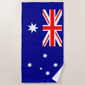 Patriotische australische Flagge Strandtuch (Vorderseite)