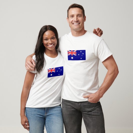 Patriotische australische Flagge T-Shirt (Unisex)