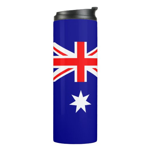 Patriotische australische Flagge Thermosbecher (Nach links gedreht)