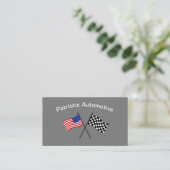 Patriotische Automotive Theme Business Cards Visitenkarte (Stehend Vorderseite)