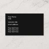 Patriotische Automotive Theme Business Cards Visitenkarte (Rückseite)