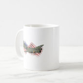 Patriotische B-17 Festung WW2 Schwerbomber Kaffeetasse (Vorderseite Links)