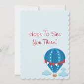 Patriotische Babyparty Einladung (Rückseite)