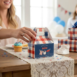 Patriotische Babyparty-Geschenkbox Geschenkschachtel