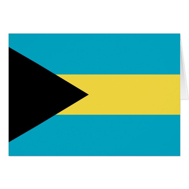 Patriotische bahamianische Flagge (Vorderseite (Horizontal))