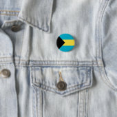 Patriotische bahamianische Flagge Button (Beispiel)