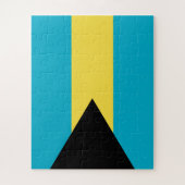 Patriotische bahamianische Flagge Puzzle (Vertikal)