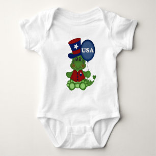 Patriotische Ballon Dragon Baby unisex Bodysuit Ju Strampler