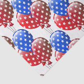 Patriotische Balloons Tissue Paper Seidenpapier (Ausschnitt)