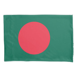Patriotische bangladeschische Flagge Kissenbezug