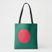 Patriotische Bangladeshi Flag Tote Bag Tasche (Vorderseite)