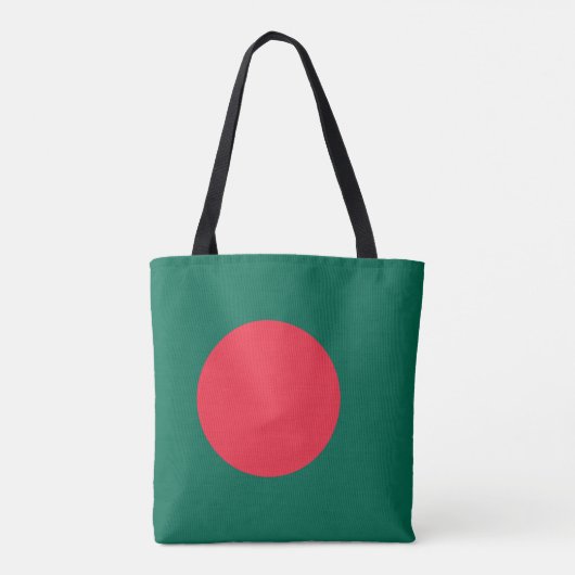 Patriotische Bangladeshi Flag Tote Bag Tasche (Rückseite)