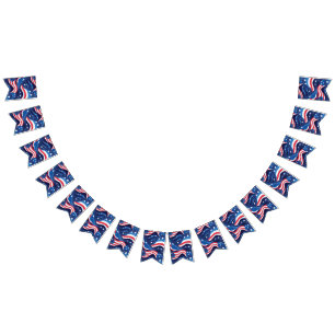 Patriotische Bannerflags Wimpelkette